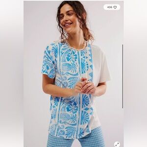 Free people ragabond Maui graphic tshirt small nwot